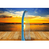 Starmatrix-Rioxxl-Doccia-Solare-Curva-In-Polietilene-Da-40-l-Con-Lavapiedi-Blu