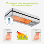 Sined-Caldo-Ira-Inox-2000-Riscaldatore-a-Infrarossi-Da-Patio-Con-2000w-Regolabile-Argento