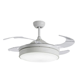 Sulion Sulion 072150 Bianco Ventilatore Da Soffitto Con Pale a Scomparsa e Luce Led e Telecomando