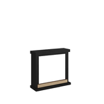 Cornice Finto Camino Decorativa Tagu Hagen Caminetto in Legno MDF Nero