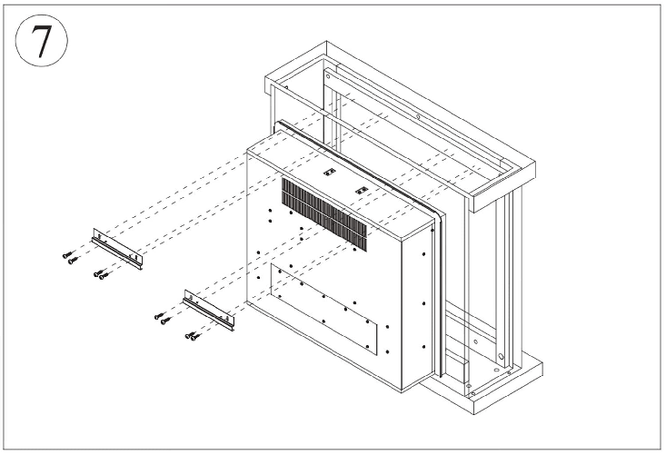 Tagu-Fm469-Gr3-Rivestimento-Per-Caminetto-Elettrico-Struttura-In-Legno-Grigio-Scuro