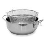 Steel Pan Fritteuse Acciao Inox con Cestello 24cm