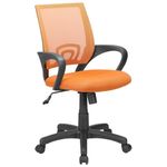 Poltrona da Ufficio Business in Poliestere 48x48cm-H95cm Arancio