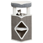 TRIXIE-Torre-Tiragraffi-per-Gatti-Arma-Blu-Grigio-e-Bianco