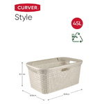 Curver-Cesto-Portabiancheria-Style-45-L-Bianco-Vintage