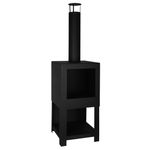 Esschert-Design-Caminetto-da-Esterni-con-Deposito-Legna-Nero-FF410