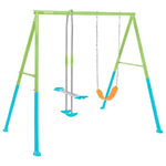 Intex 44120 Altalena Swing Set Colorata Seggiolino e Dondolo 249x249x203 cm