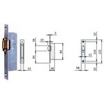 SERRATURA MONTANTE INFILARE 7640 ISEO