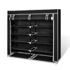 vidaXL-Scarpiera-in-Tessuto-Richiudibile-115-x-28-x-110-cm-Nera