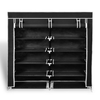 vidaXL-Scarpiera-in-Tessuto-Richiudibile-115-x-28-x-110-cm-Nera