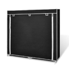 vidaXL-Scarpiera-in-Tessuto-Richiudibile-115-x-28-x-110-cm-Nera