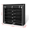vidaXL-Scarpiera-in-Tessuto-Richiudibile-115-x-28-x-110-cm-Nera
