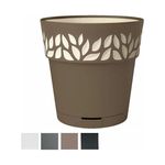 Stefanplast Vaso Cloe Tondo Riserva Acqua Tortora 30x29cm