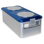 Container Con Valvola Grande H200 Mm - Blu Forato 1 pz.