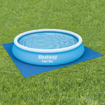 Bestway Telo Quadrato 390x390 Tappetino per Base Piscine Fuoriterra Rotonde