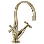 Nobili Rubinetteria Carlos 218-1 Gruppo Lavabo Monoforo Con Scarico Bronzo