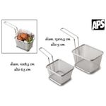 Aps Cestino per Frittura Inox Rettangolare 13cm