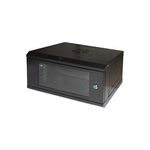 Armadio Rack 19 6U Link Serie Light Colore Nero Con Porta Vetro (Axpxl) Mm 300X400X530 Ripiano Incluso