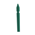 10 Paletti 225x3,5 cm in Ferro Plastificato Verde per Recinzione