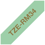 Brother TZE-RM34 nastro per etichettatrice Oro su colore menta