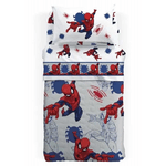 CALEFFI TRAPUNTINO COPRILETTO TRAPUNTATO LETTO SINGOLO 1 PIAZZA DISNEY SPIDERMAN AMERICA COTONE