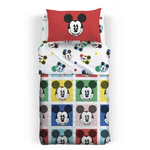 CALEFFI TRAPUNTINO COPRILETTO TRAPUNTATO LETTO SINGOLO 1 PIAZZA MICKEY COLORS DISNEY COTONE