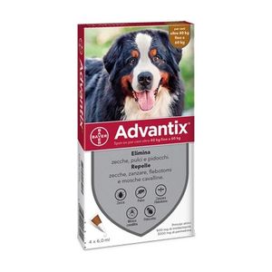 Advantix Spot-ON per Cani Oltre 40kg Fino a 60kg Confezione 4 Pezzi