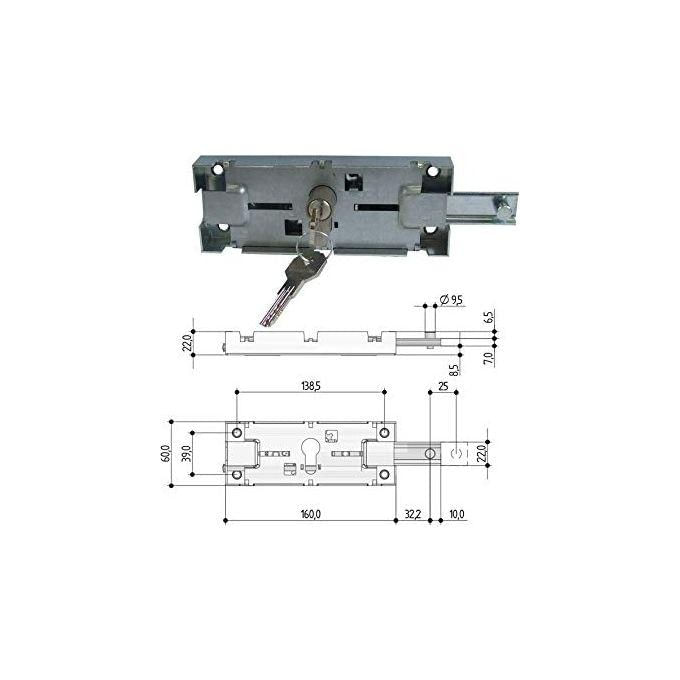 Serrature Prefer per Basculanti Cilindro Sfilo Cs B.561.0810