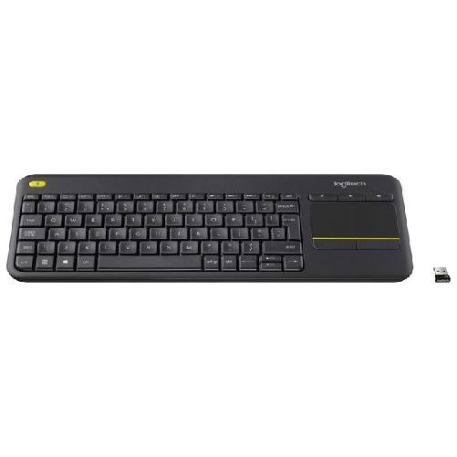 Logitech-K400-Plus-Tv-tastiera-RF-Wireless-AZERTY-Francese-Nero