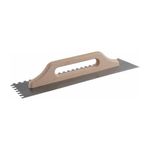 Comitel Frattone 2 Mani 14x48cm 10x10dx Profilo Dentato Destro Manico in Legno