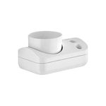 Gedy Porta Bicchiere 2900 Bianco Polistirolo 8,5x15x12,5 Cm