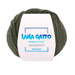 Lana Gatto Gomitolo 100% Pura Lana Vergine, Linea Patagonia - Tonalità Verde