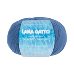 Lana-Gatto-Gomitolo-100--Cotone-Mako-Linea-Nuovo-Jaipur---Tonalita-Azzurro