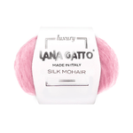 Lana Gatto Gomitolo Silk Mohair, Linea Luxury - Tonalità Rosa e Viola