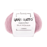 Lana Gatto Gomitolo Silk Mohair, Linea Luxury - Tonalità Rosa e Viola