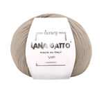 Lana Gatto Gomitolo Lana Merino Extrafine e Cashmere, Linea Vip - Tonalità Neutre