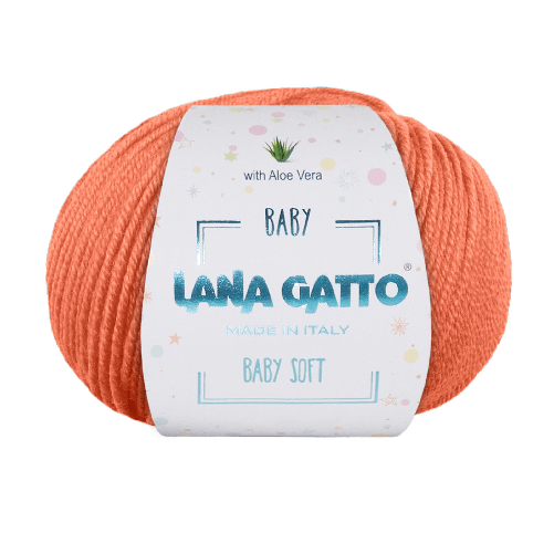 Lana-Gatto-Gomitolo-100--Pura-Lana-Vergine-Merino-Extrafine-Linea-Baby-Soft-con-Aloe-Vera---Tonalita-Calde