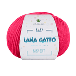 Lana-Gatto-Gomitolo-100--Pura-Lana-Vergine-Merino-Extrafine-Linea-Baby-Soft-con-Aloe-Vera---Tonalita-Rosa