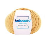 Lana Gatto Gomitolo 100% Pura Lana Vergine Merino Extrafine, Linea Super Soft - Tonalità Calde