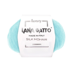 Lana Gatto Gomitolo Silk Mohair, Linea Luxury - Tonalità Azzurro