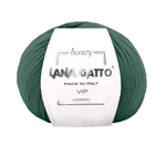 Lana Gatto Gomitolo Lana Merino Extrafine e Cashmere, Linea Vip - Tonalità Verde