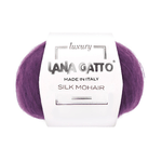 Lana Gatto Gomitolo Silk Mohair, Linea Luxury - Tonalità Rosa e Viola