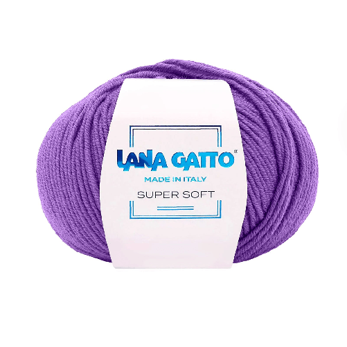 Lana-Gatto-Gomitolo-100--Pura-Lana-Vergine-Merino-Extrafine-Linea-Super-Soft---Tonalita-Accese