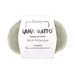 Lana Gatto Gomitolo Silk Mohair, Linea Luxury - Tonalità Verde