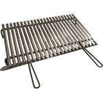 Graticola griglia acciaio inox per barbecue cm 80x50