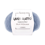 Lana Gatto Gomitolo Silk Mohair, Linea Luxury - Tonalità Azzurro