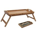 Koopman Vassoio Letto Legno 50x30cm