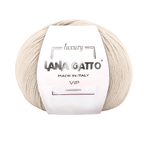 Lana Gatto Gomitolo Lana Merino Extrafine e Cashmere, Linea Vip - Tonalità Neutre