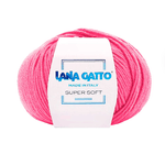 Lana-Gatto-Gomitolo-100--Pura-Lana-Vergine-Merino-Extrafine-Linea-Super-Soft---Tonalita-Fluo