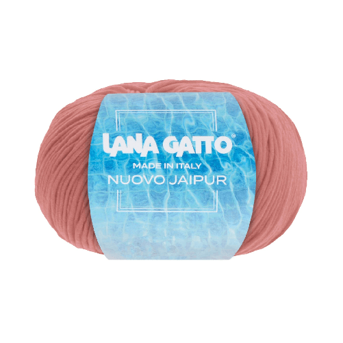 Lana-Gatto-Gomitolo-100--Cotone-Mako-Linea-Nuovo-Jaipur---Tonalita-Rosa-e-Viola